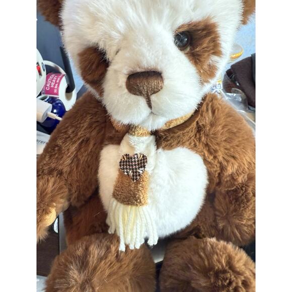 Charlie Bears 2020 Albie Brown White Panda 15" Fully Jointed By Isabelle Lee HTF - Picture 16 of 16